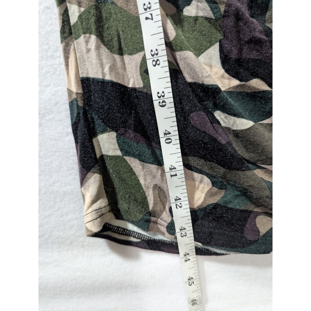 Venus‎ Camo Ruched Tank Dress Small Bodycon Sleeveless Midi Army Print - Picture 7 of 8